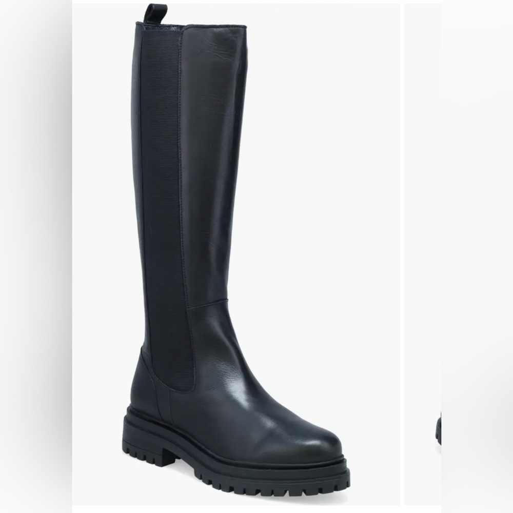 Miz Mooz Loren Knee High Boot Leather Sz 37/US 6.5-7